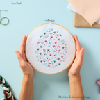 A colorful Easter egg adorned with intricate floral patterns