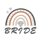 Bride Machine Embroidery Design - Stylish 'Bride' lettering perfect for customizing t-shirts