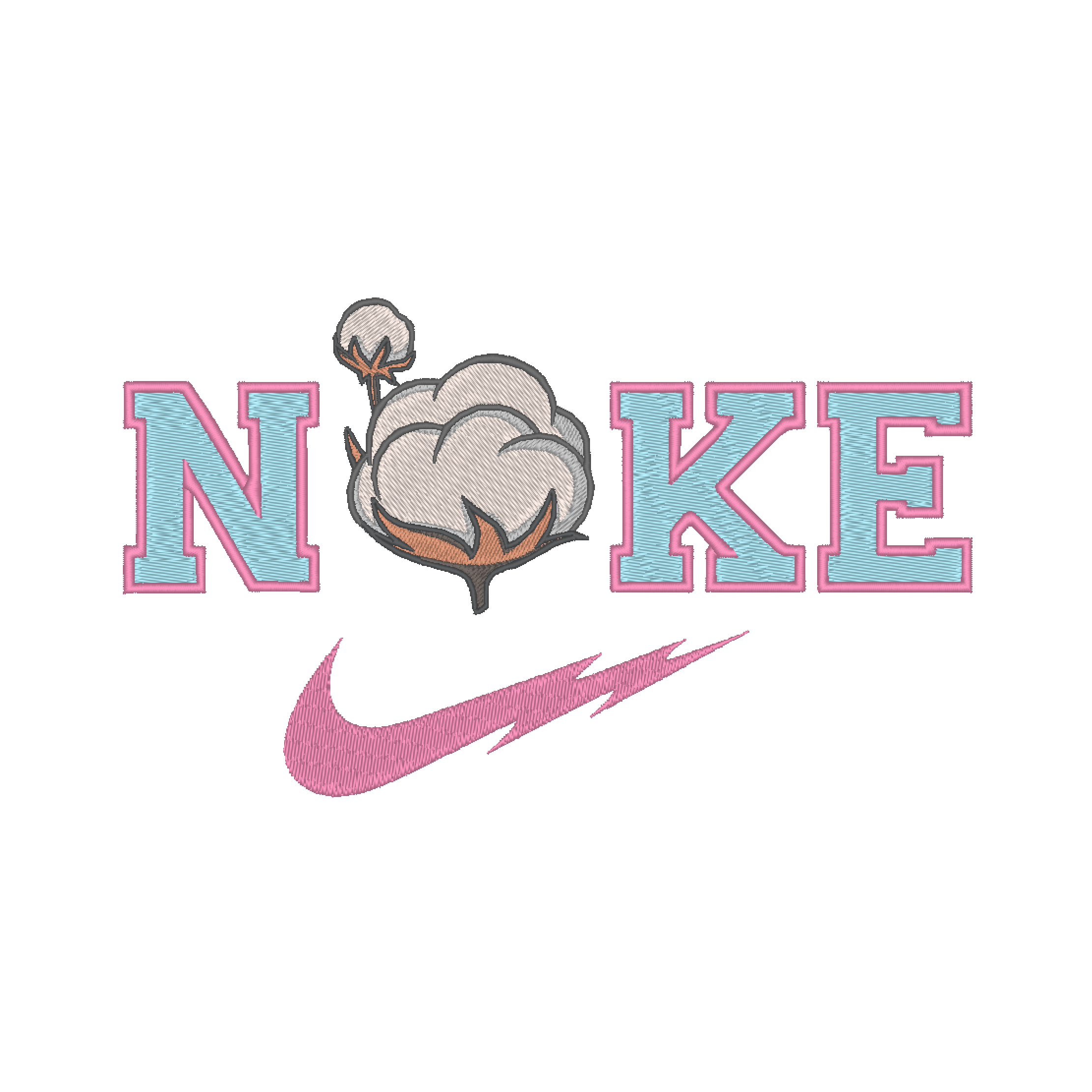 Cotton Boll and NKE - Photo Stitches