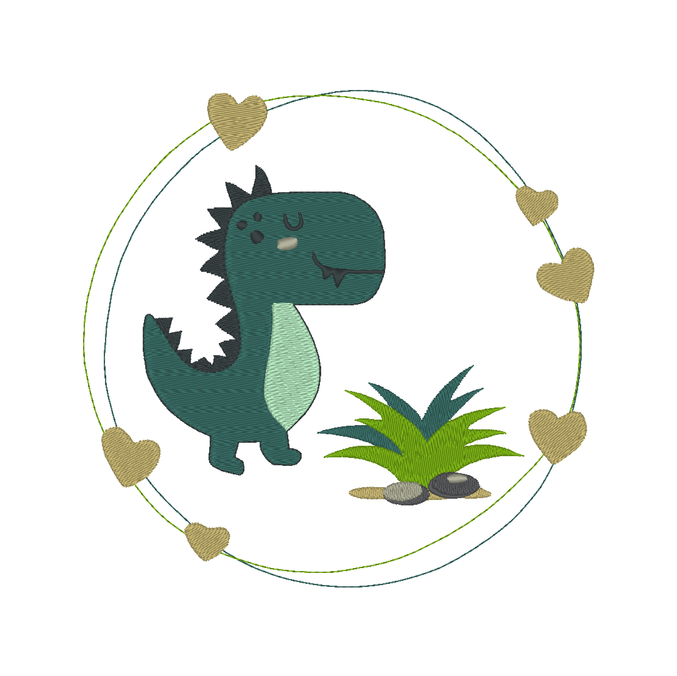 Dino in the Frame - Photo Stitches