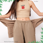 Embroidery design of "Love with Hearts," ideal for romantic and personalized embroidery projects.