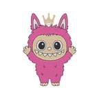 Labubu with Crown Machine Embroidery Design in a program