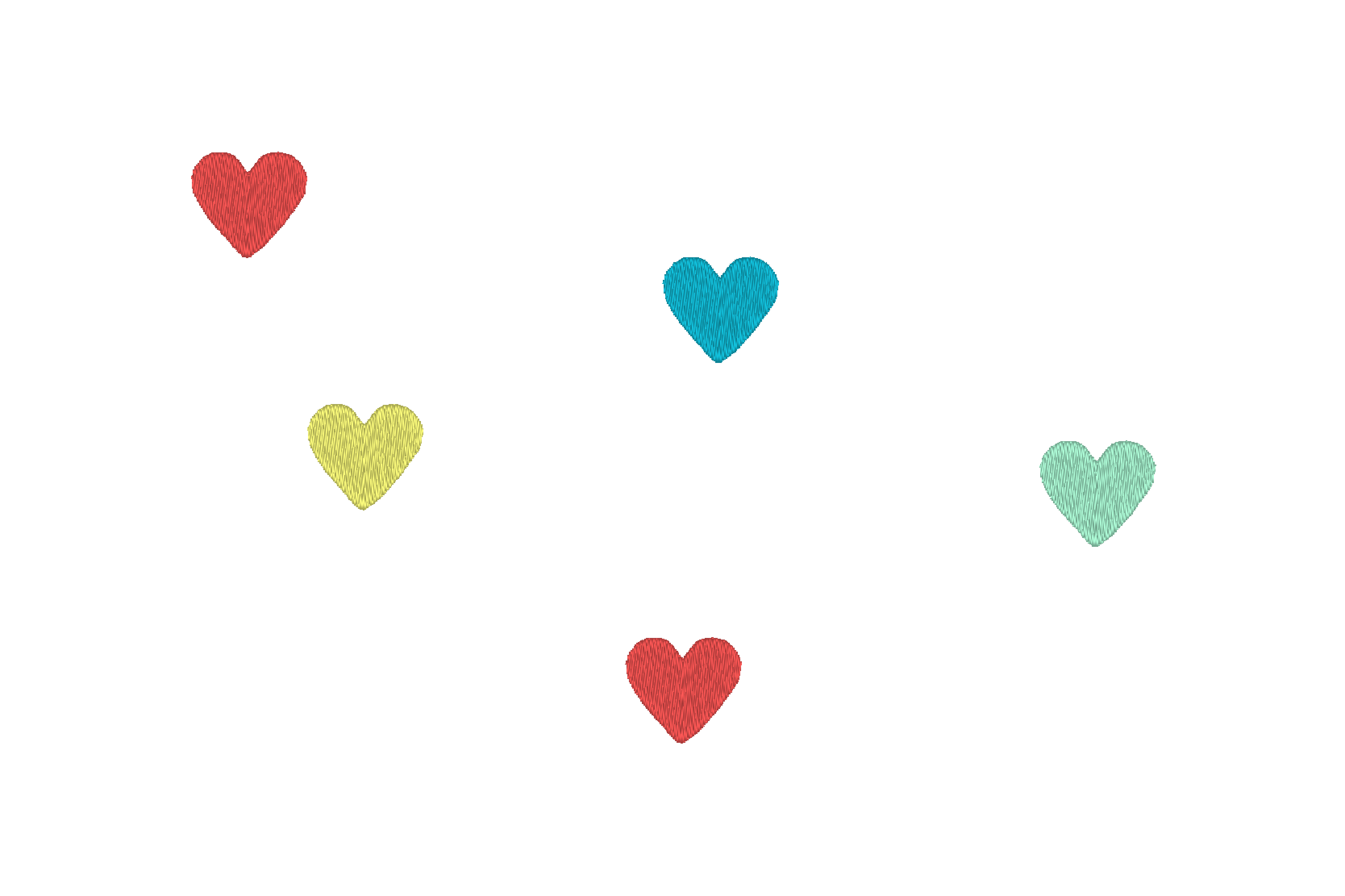 Rainbow Hearts Collection - Photo Stitches