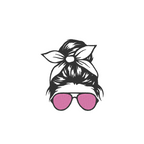 Messy Bun Bow Sunglasses - Photo Stitches