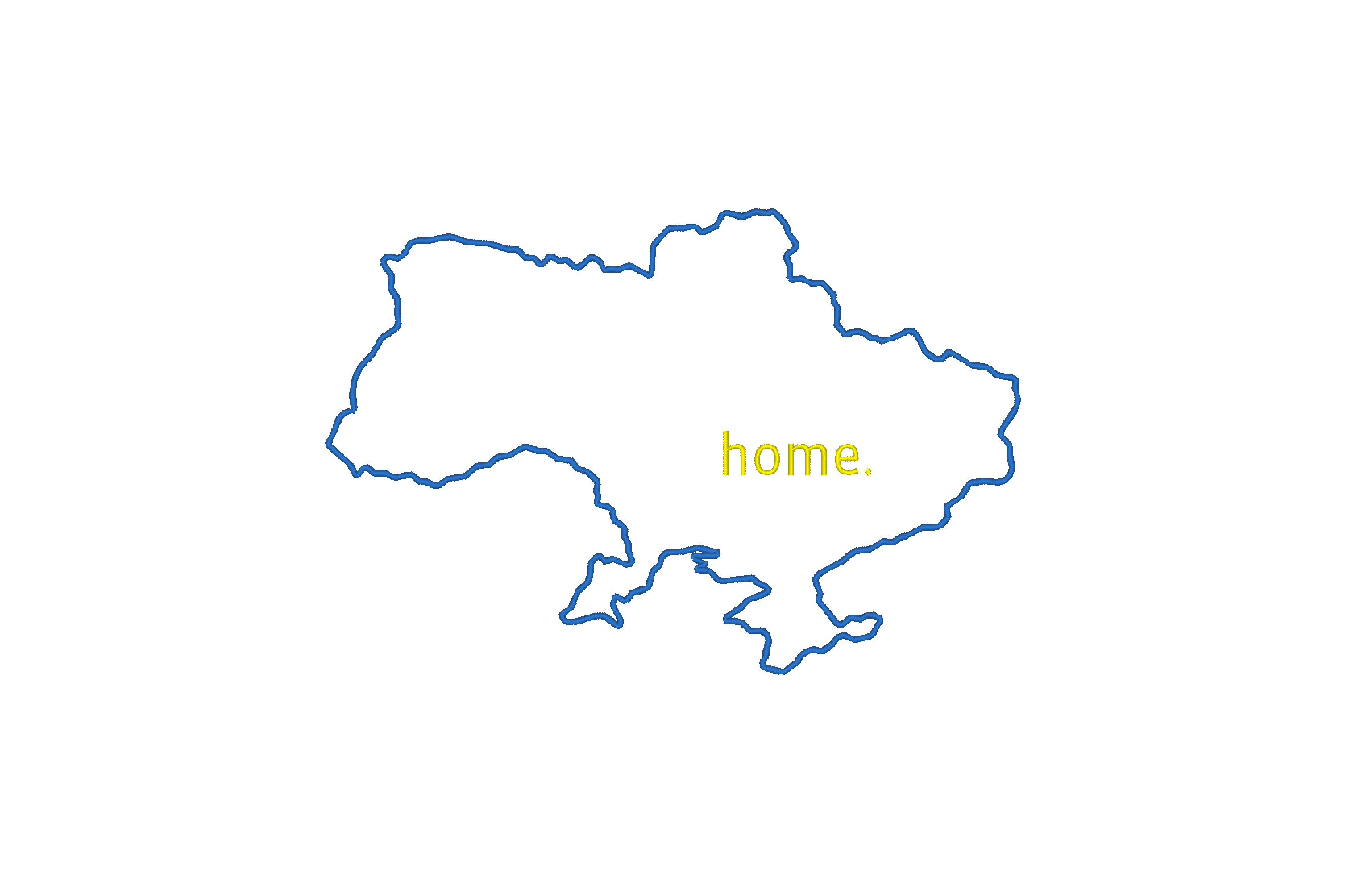 Ukraine map outline Home - Photo Stitches